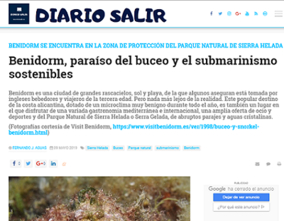 Benidorm, paraíso del buceo y el submarinismo sostenibles