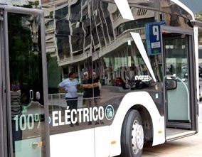 Benidorm prueba un autobús 100% eléctrico de iguales características a los dos que va a adquirir para el transporte urbano