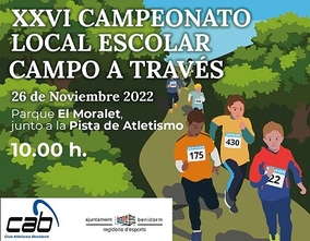 El Moralet será el escenario del XXVI Campeonato Escolar de Campo a Través de Benidorm